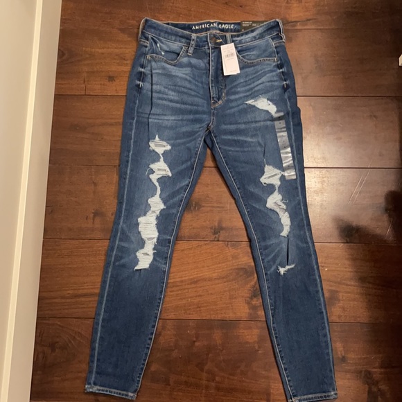dark wash american eagle jeans - Picture 2 of 5